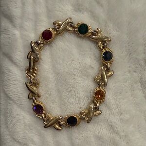 Elegant Multicolor Gemstone Bracelet